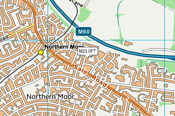 M23 0FT map - OS VectorMap District (Ordnance Survey)