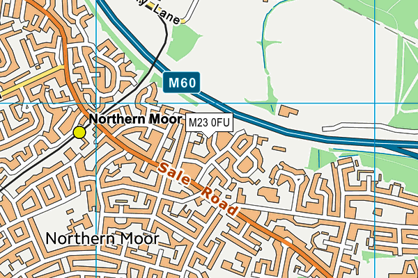 M23 0FU map - OS VectorMap District (Ordnance Survey)