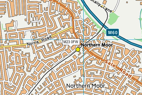 M23 0FW map - OS VectorMap District (Ordnance Survey)