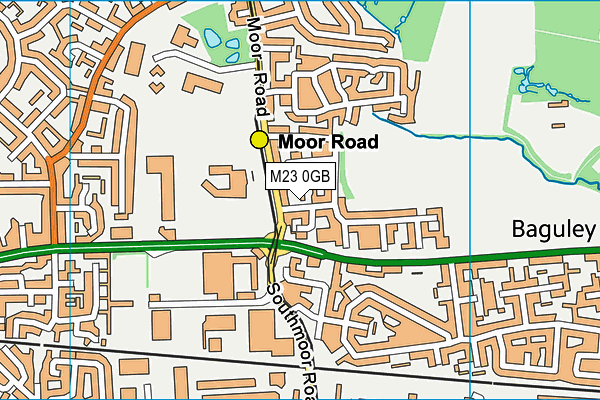 M23 0GB map - OS VectorMap District (Ordnance Survey)