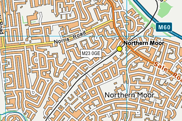 M23 0GE map - OS VectorMap District (Ordnance Survey)