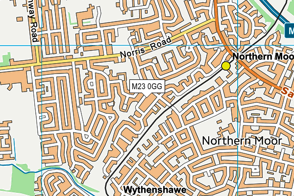 M23 0GG map - OS VectorMap District (Ordnance Survey)