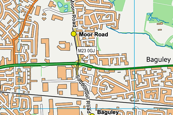 M23 0GJ map - OS VectorMap District (Ordnance Survey)