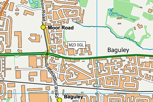 M23 0GL map - OS VectorMap District (Ordnance Survey)