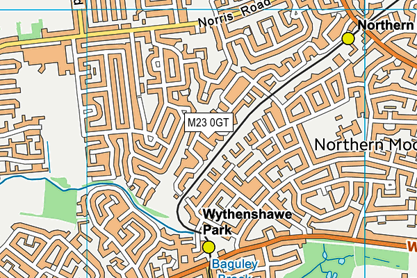 M23 0GT map - OS VectorMap District (Ordnance Survey)