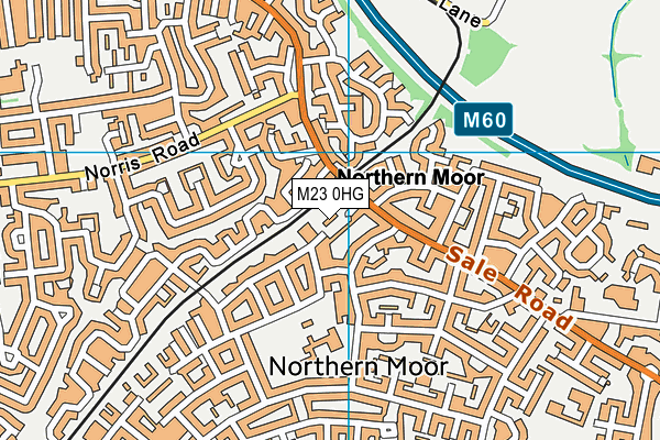 M23 0HG map - OS VectorMap District (Ordnance Survey)