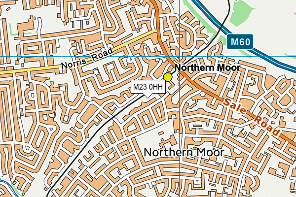 M23 0HH map - OS VectorMap District (Ordnance Survey)