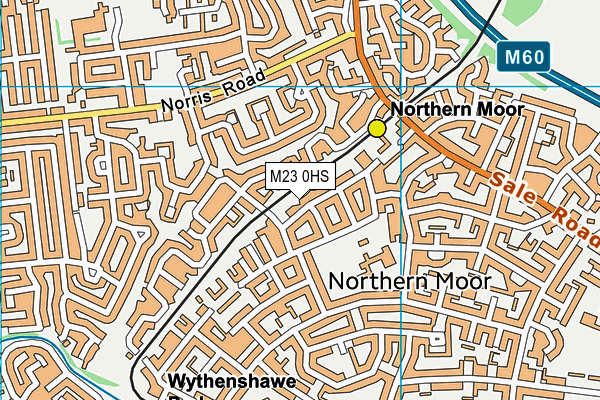 M23 0HS map - OS VectorMap District (Ordnance Survey)