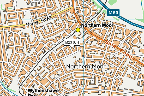M23 0JH map - OS VectorMap District (Ordnance Survey)