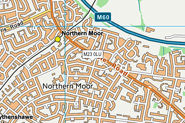 M23 0LU map - OS VectorMap District (Ordnance Survey)