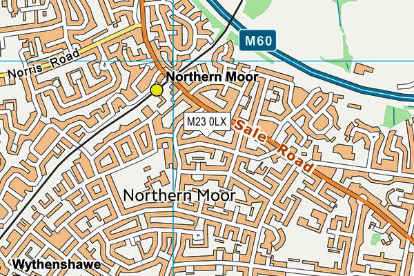M23 0LX map - OS VectorMap District (Ordnance Survey)