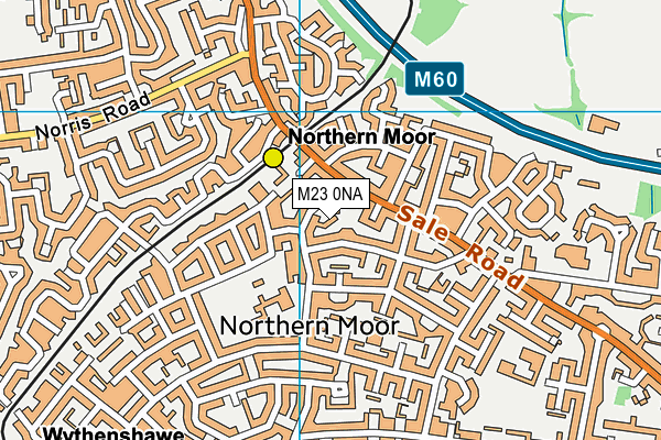 M23 0NA map - OS VectorMap District (Ordnance Survey)