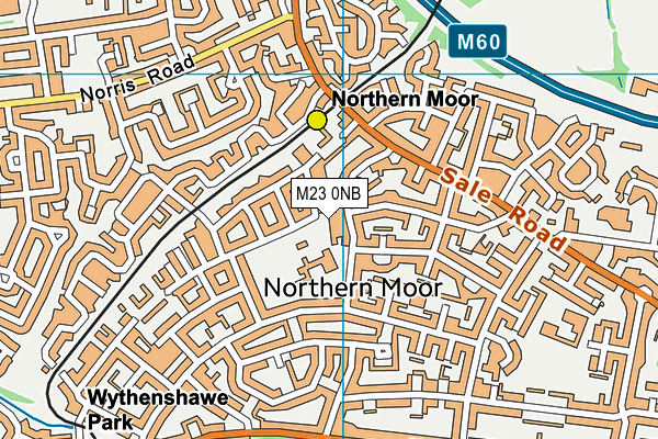 M23 0NB map - OS VectorMap District (Ordnance Survey)