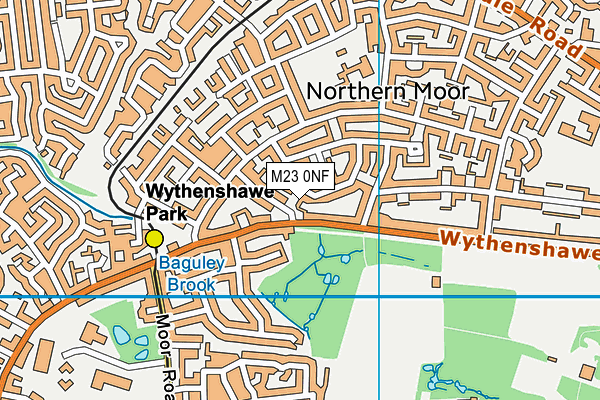 M23 0NF map - OS VectorMap District (Ordnance Survey)