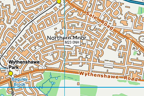 M23 0NH map - OS VectorMap District (Ordnance Survey)