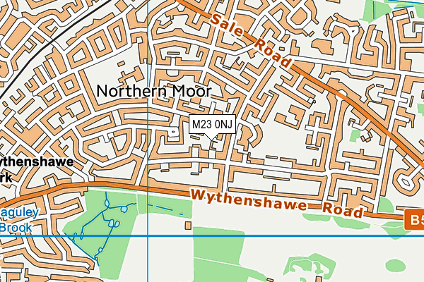 M23 0NJ map - OS VectorMap District (Ordnance Survey)