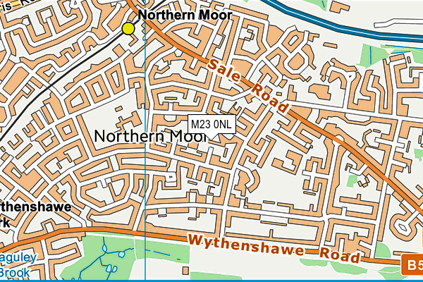M23 0NL map - OS VectorMap District (Ordnance Survey)