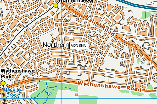 M23 0NN map - OS VectorMap District (Ordnance Survey)