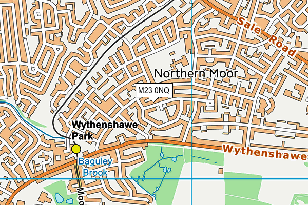 M23 0NQ map - OS VectorMap District (Ordnance Survey)