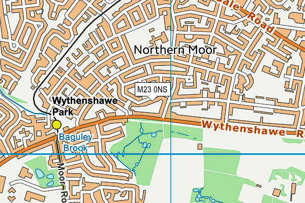 M23 0NS map - OS VectorMap District (Ordnance Survey)