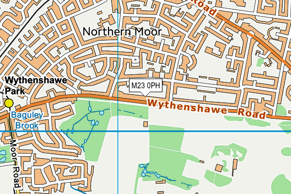 M23 0PH map - OS VectorMap District (Ordnance Survey)