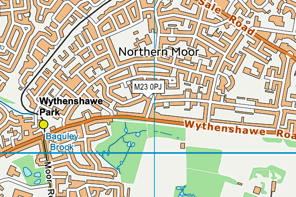 M23 0PJ map - OS VectorMap District (Ordnance Survey)