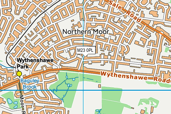 M23 0PL map - OS VectorMap District (Ordnance Survey)