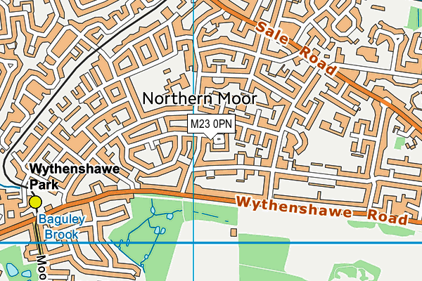 M23 0PN map - OS VectorMap District (Ordnance Survey)
