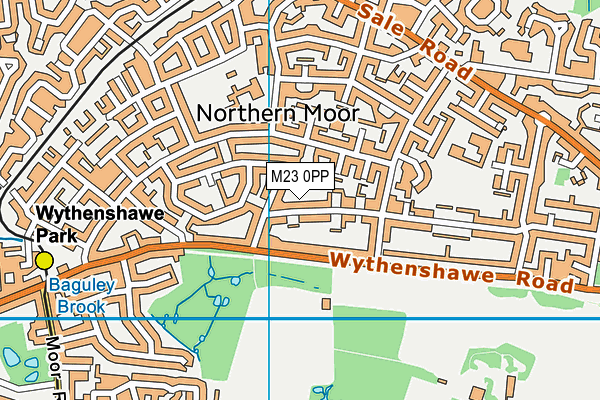 M23 0PP map - OS VectorMap District (Ordnance Survey)