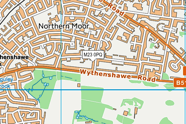 M23 0PQ map - OS VectorMap District (Ordnance Survey)