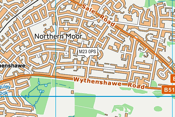 M23 0PS map - OS VectorMap District (Ordnance Survey)