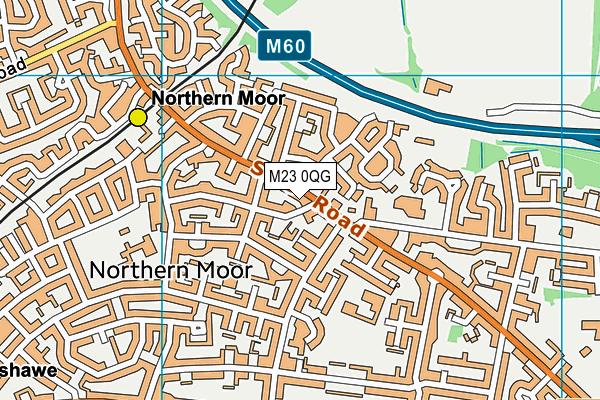 M23 0QG map - OS VectorMap District (Ordnance Survey)