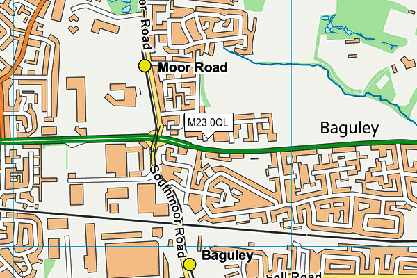 M23 0QL map - OS VectorMap District (Ordnance Survey)