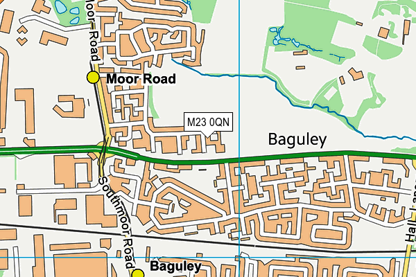 M23 0QN map - OS VectorMap District (Ordnance Survey)