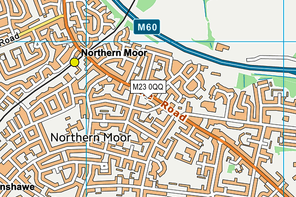 M23 0QQ map - OS VectorMap District (Ordnance Survey)
