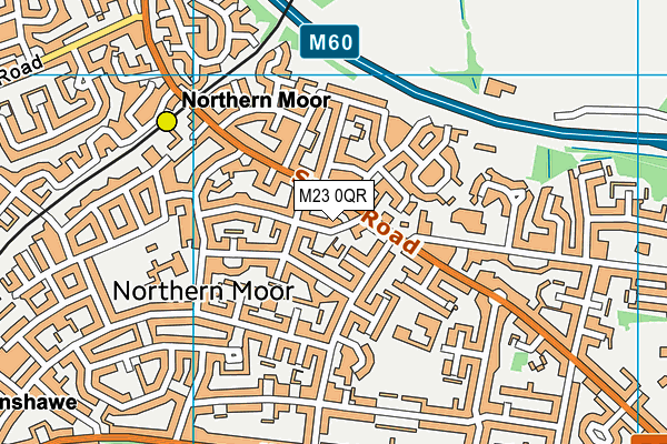 M23 0QR map - OS VectorMap District (Ordnance Survey)