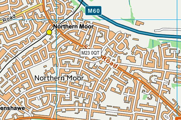 M23 0QT map - OS VectorMap District (Ordnance Survey)