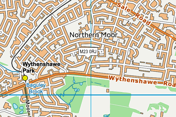 M23 0RJ map - OS VectorMap District (Ordnance Survey)