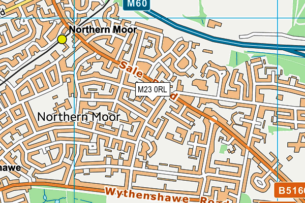 M23 0RL map - OS VectorMap District (Ordnance Survey)