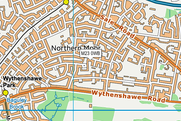 M23 0WB map - OS VectorMap District (Ordnance Survey)