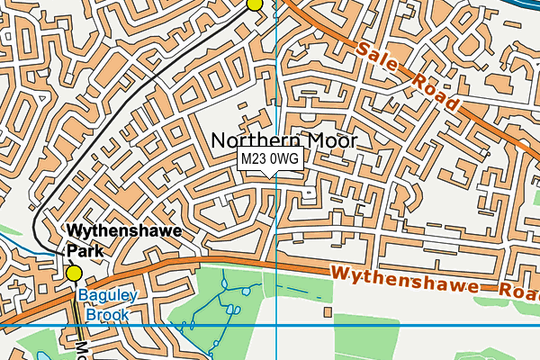 M23 0WG map - OS VectorMap District (Ordnance Survey)