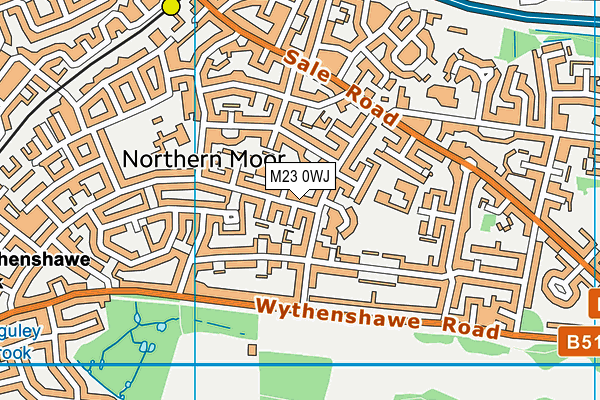 M23 0WJ map - OS VectorMap District (Ordnance Survey)