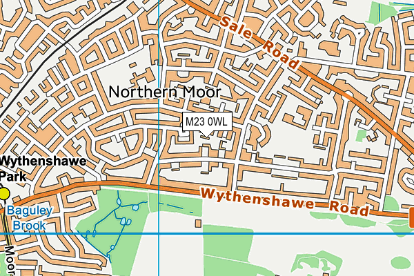 M23 0WL map - OS VectorMap District (Ordnance Survey)