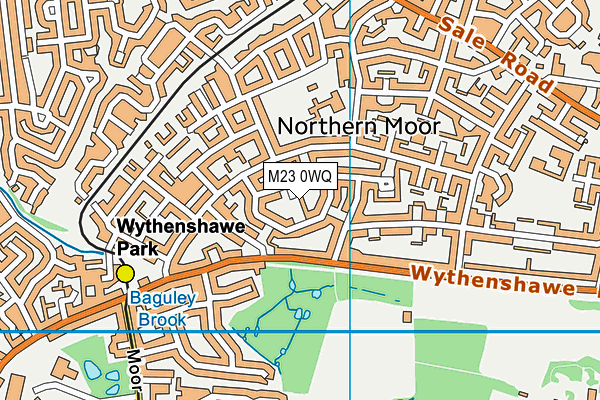 M23 0WQ map - OS VectorMap District (Ordnance Survey)