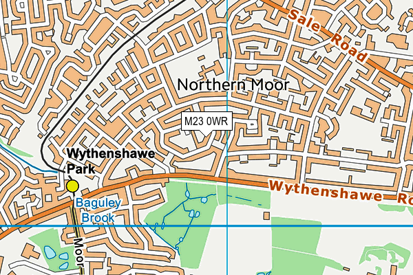 M23 0WR map - OS VectorMap District (Ordnance Survey)