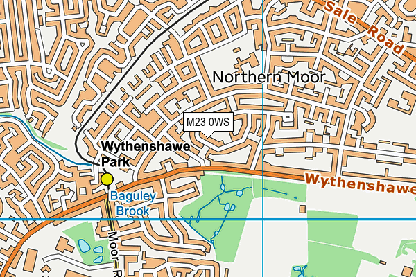 M23 0WS map - OS VectorMap District (Ordnance Survey)