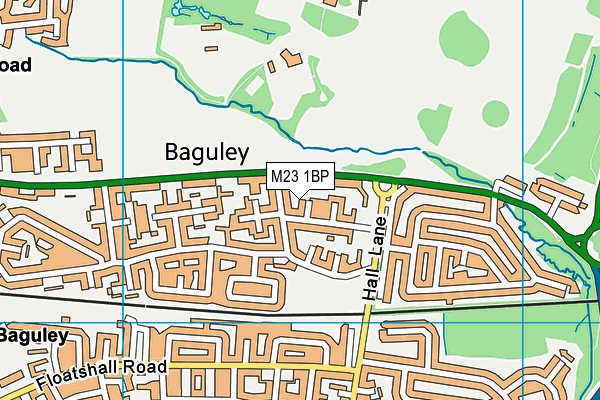 M23 1BP map - OS VectorMap District (Ordnance Survey)