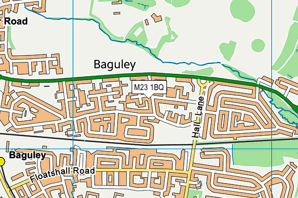 M23 1BQ map - OS VectorMap District (Ordnance Survey)