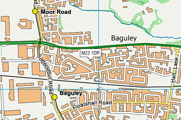 M23 1DR map - OS VectorMap District (Ordnance Survey)