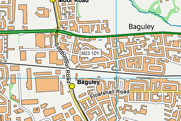 M23 1DY map - OS VectorMap District (Ordnance Survey)